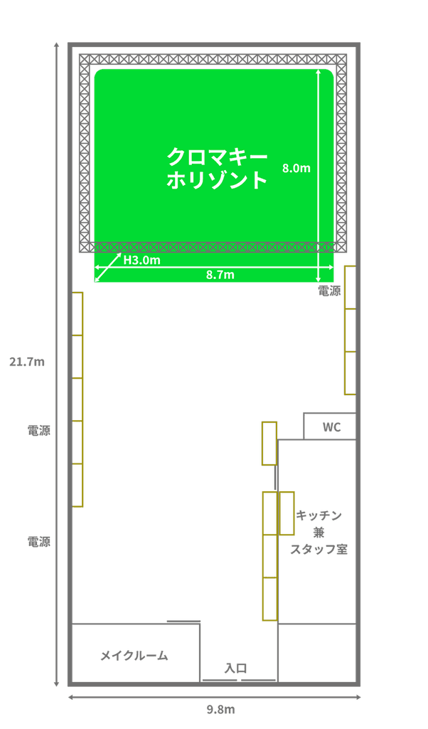 ZFILMS スタジオ間取り図